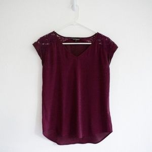 XS Express Maroon Top Red Purple